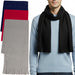 Adult Fleece Scarves 60" x 8" with Fringe - Assorted Colors - BagsInBulk.com