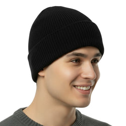 Adult Winter Knit Hat Beanie – Black Only - BagsInBulk.com