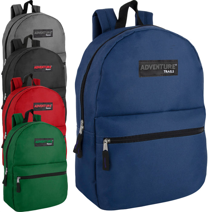 Wholesale Adventure Trails 17 Inch Backpack - BagsInBulk.com