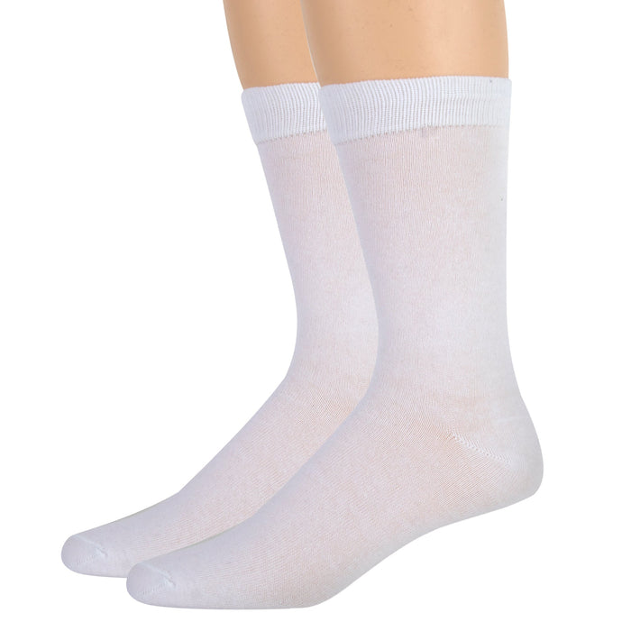 Men's Solid Crew Socks - BagsInBulk.com