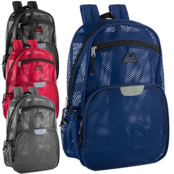 Wholesale Pro Jersey Reflective 18 Inch Mesh Backpacks - 