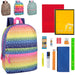 17 Inch Printed Backpack with 20-Piece School Supply Kit - Girls - BagsInBulk.com