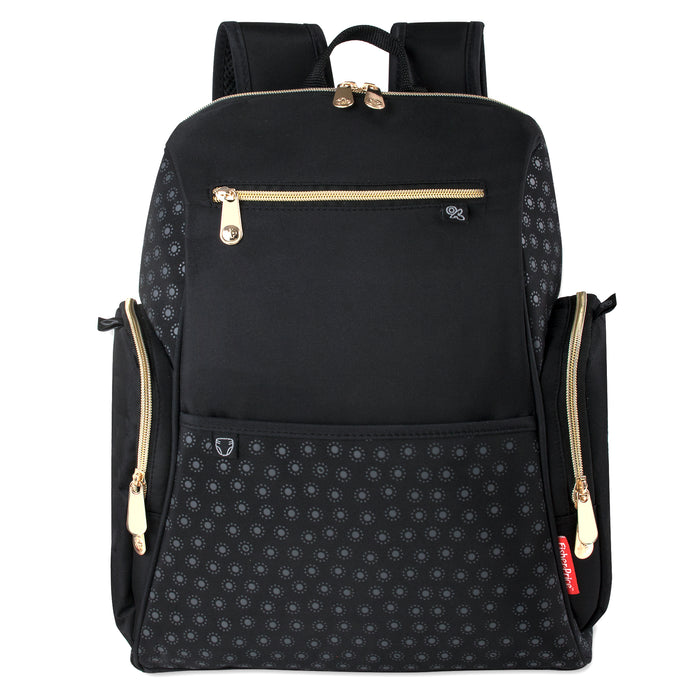 Fisher Price Gemma Fast Finder Diaper Backpack  + Changing Pad - Black