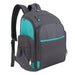 Fisher-Price Fastfinder Multi-Pocket Diaper Bag Backpack  -Teal & Grey - BagsInBulk.com