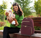 Fisher-Price Signature Morgan Backpack Diaper Bag - Burgundy - BagsInBulk.com