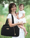 Fisher Price Quilted Signature Black Diaper Bag Tote - BagsInBulk.com