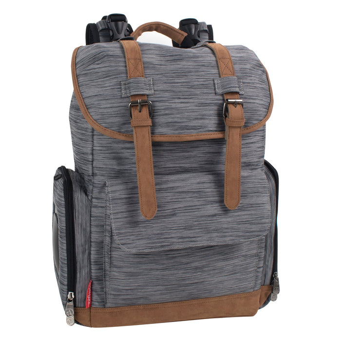 Fisher-Price Cairn Diaper Backpack - Heather Grey - BagsInBulk.com