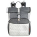 Fisher Price Roll Top Maverick Backpack Diaper Bags - Two Tone Grey - BagsInBulk.com