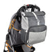 Fisher Price Roll Top Maverick Backpack Diaper Bags - Two Tone Grey - BagsInBulk.com