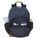 Fisher-Price Fastfinder Multi-Pocket Denim Diaper Bag Backpack With Changing Pad And Stroller Straps - BagsInBulk.com