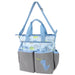 Baby Essentials 3 In 1 Blue Dino Themed Diaper Bag - BagsInBulk.com