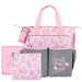 Baby Essentials 3 In 1 Pink Baby Girl Themed Diaper Bag - BagsInBulk.com