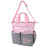 Baby Essentials 3 In 1 Pink Baby Girl Themed Diaper Bag - BagsInBulk.com