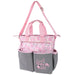 Baby Essentials 3 In 1 Pink Baby Girl Themed Diaper Bag - BagsInBulk.com