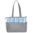 Baby Essentials Diaper Bag Tote 5 Piece Set Blue Rainbow Themed - BagsInBulk.com