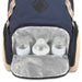 Baby Essentials Two Tone Diaper Bag Backpack w Changing Pad - Navy - BagsInBulk.com