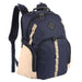 Baby Essentials Two Tone Diaper Bag Backpack w Changing Pad - Navy - BagsInBulk.com