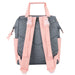 Baby Essentials Two-Tone Wide Opening Diaper Bag Backpack with Changing Pad and Stroller Straps - BagsInBulk.com