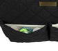 Baby Essentials Quilted Diaper Bag Tote 2-Piece Set - Black - BagsInBulk.com