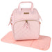 Baby Essentials Wide Opening Diaper Bag Backpack With Changing Pad And Stroller Straps - Pink - BagsInBulk.com