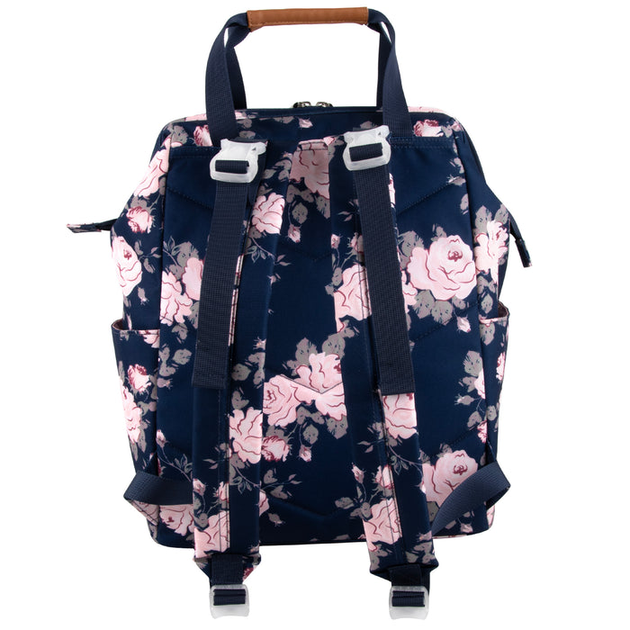 Baby Essentials Frame Diaper Bag Backpack w Changing Pad - Floral