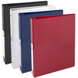 Wholesale 1 Inch Binder With Two Pockets - Assorted Colors - BagsInBulk.com