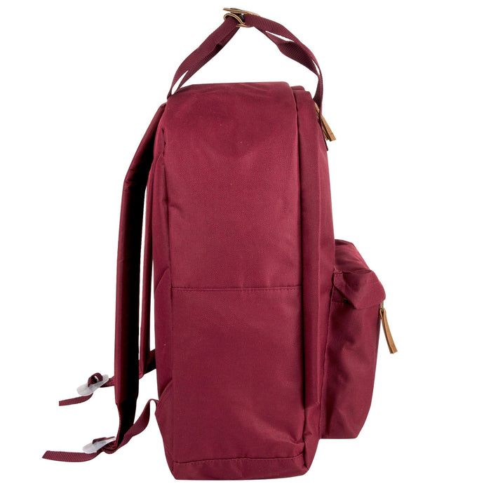 16-Inch Collegiate Double Handle Backpack with Laptop Sleeve - BagsInBulk.com