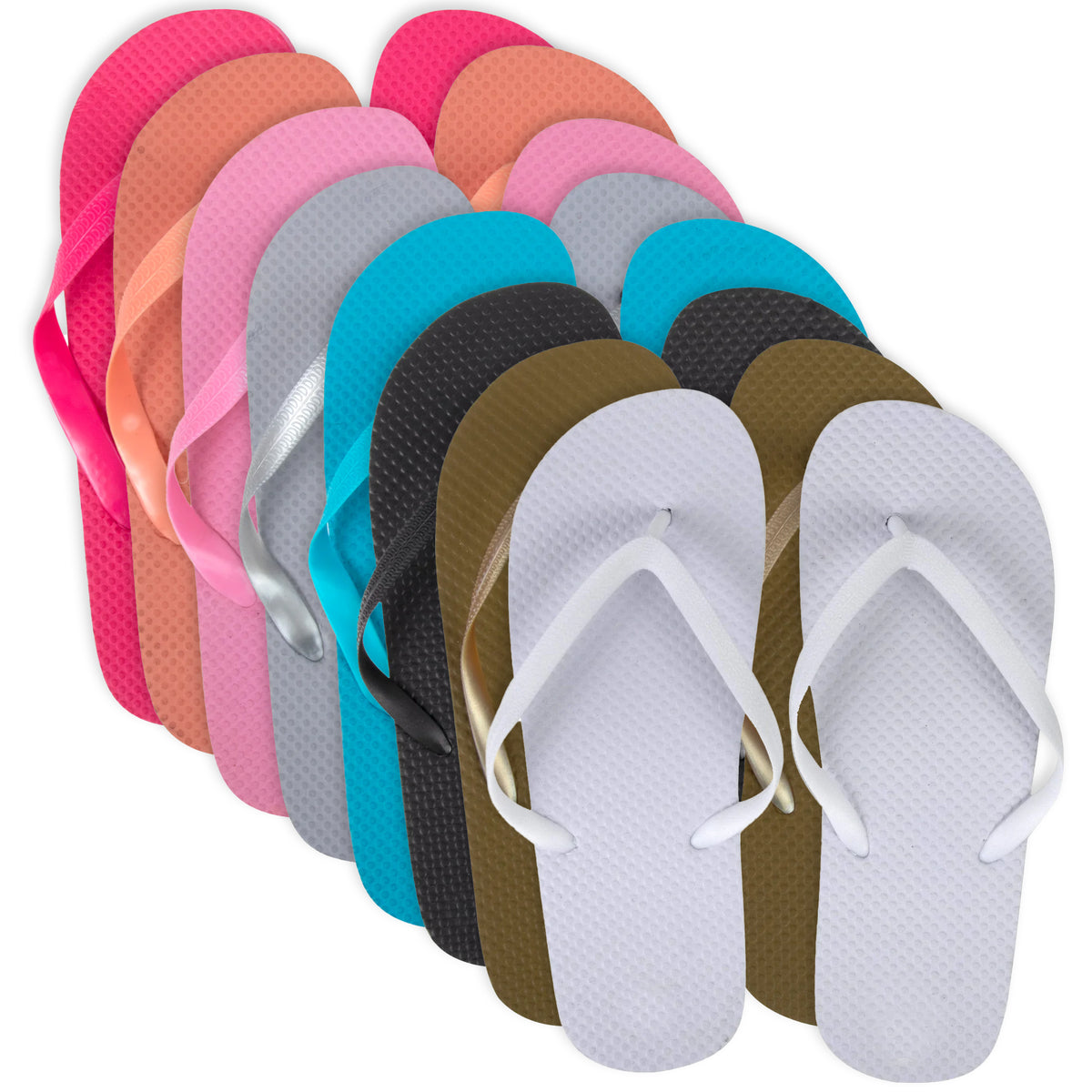 Flipflops Bulk Sandals 50-pack Bulk Women's Flip Flops Assorted Or