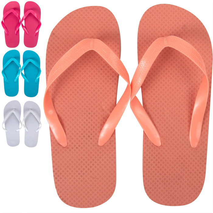 Women's Flip Flops - 4 Color Assortment - 