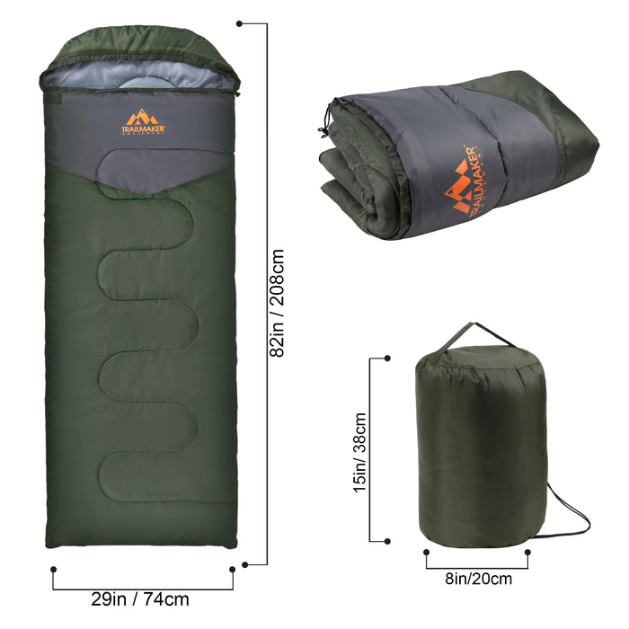 Wholesale Waterproof Extra Cold Weather Sleeping Bags (15°F/ -10°C) - BagsInBulk.com