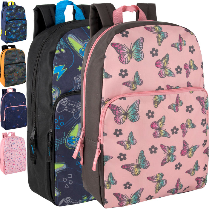 17-inch Printed Backpack - BagsInBulk.com