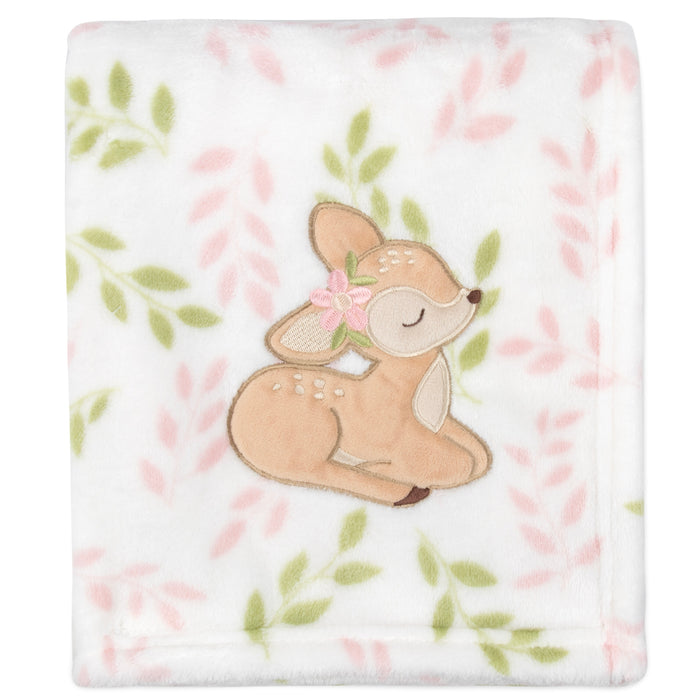Baby Fleece Animal Themed Blankets 36" x 30" - Single Prints - BagsInBulk.com