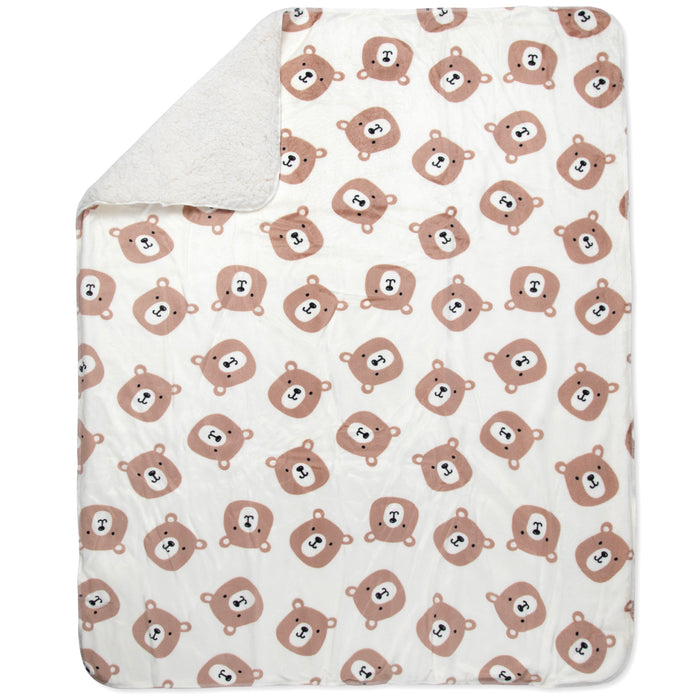 Baby Plush & Sherpa Blankets 35" x 30" - Single Prints - BagsInBulk.com