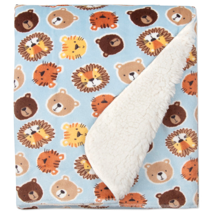 Baby Plush & Sherpa Blankets 35" x 30" - Single Prints - BagsInBulk.com