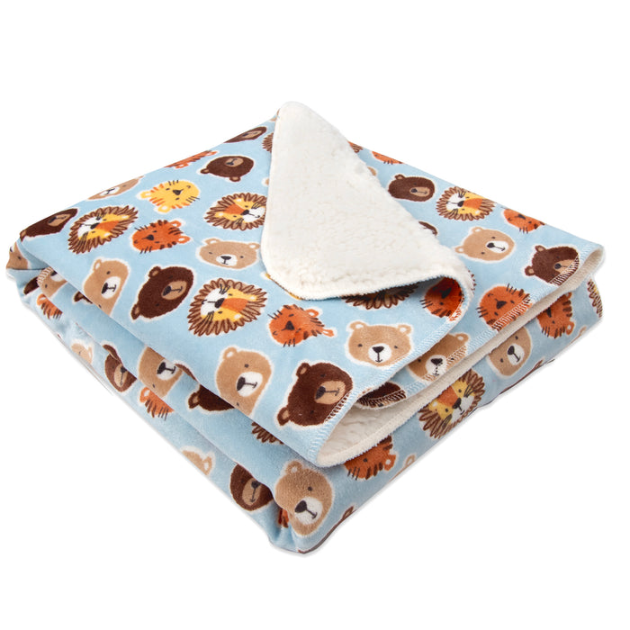 Baby Plush & Sherpa Blankets 35" x 30" - Single Prints - BagsInBulk.com
