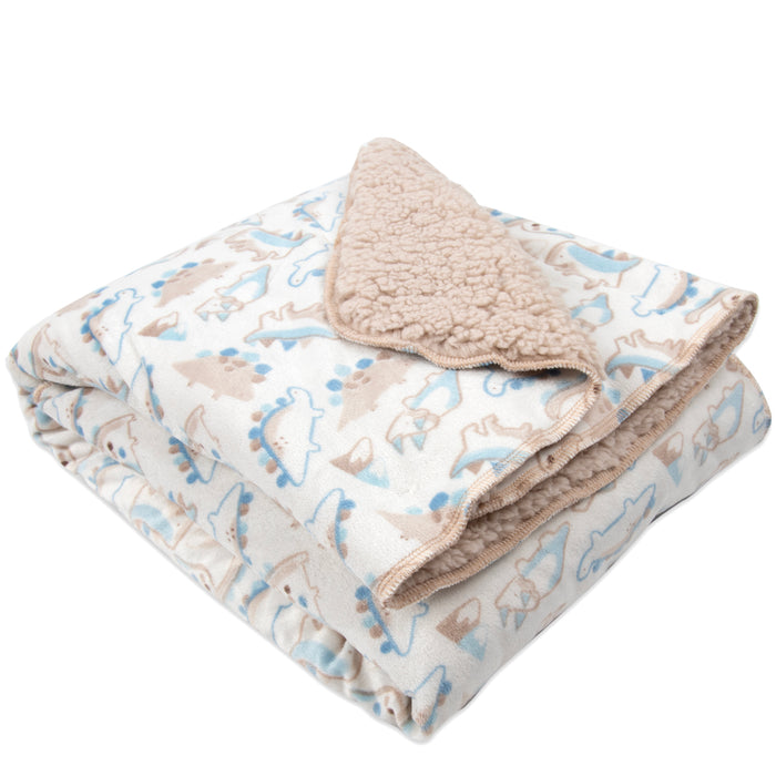 Baby Plush & Sherpa Blankets 35" x 30" - Single Prints - BagsInBulk.com