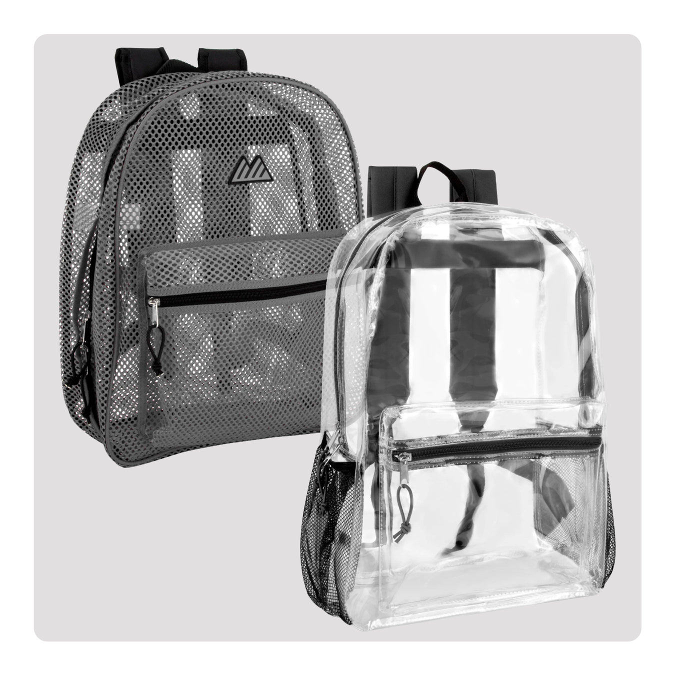 Clear & Mesh Backpacks