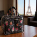 Clear Cosmetic Traveling Case with 3 Cosmetic Bags & Pouch - Paris Themed - BagsInBulk.com