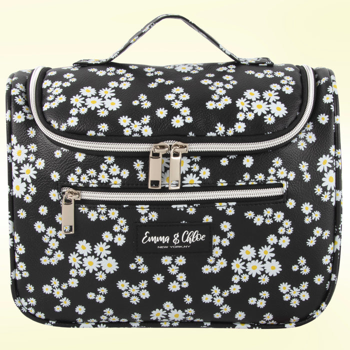 U-Zip Cosmetic Mini Bag - Daisy Print - BagsInBulk.com