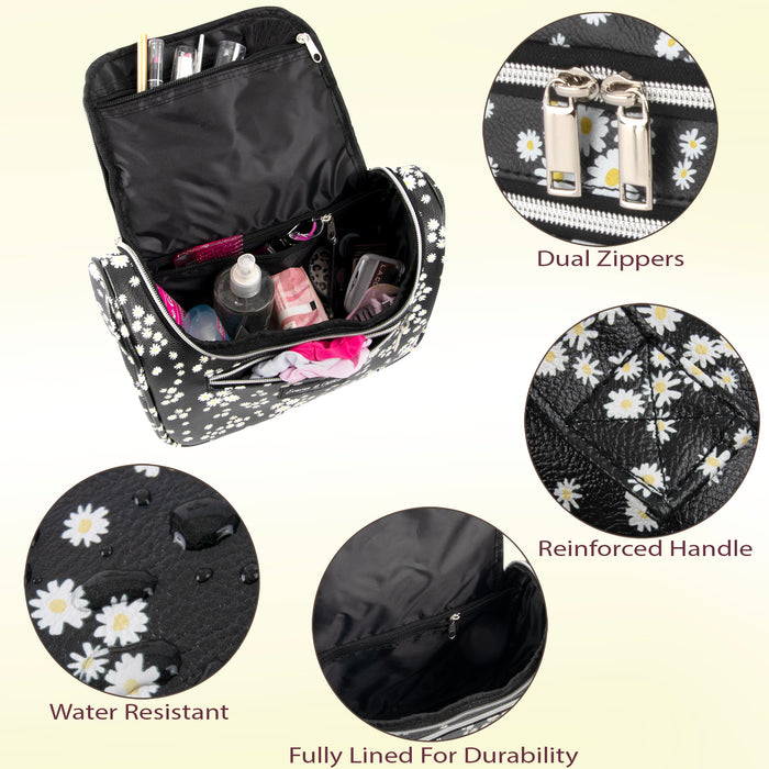 U-Zip Cosmetic Mini Bag - Daisy Print - BagsInBulk.com