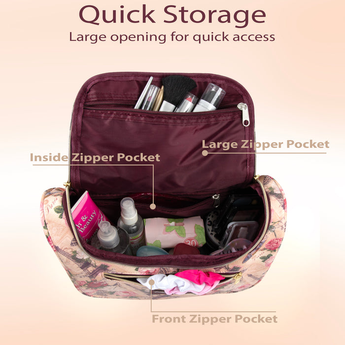 U-Zip Cosmetic Mini Bag - Butterfly Print - BagsInBulk.com