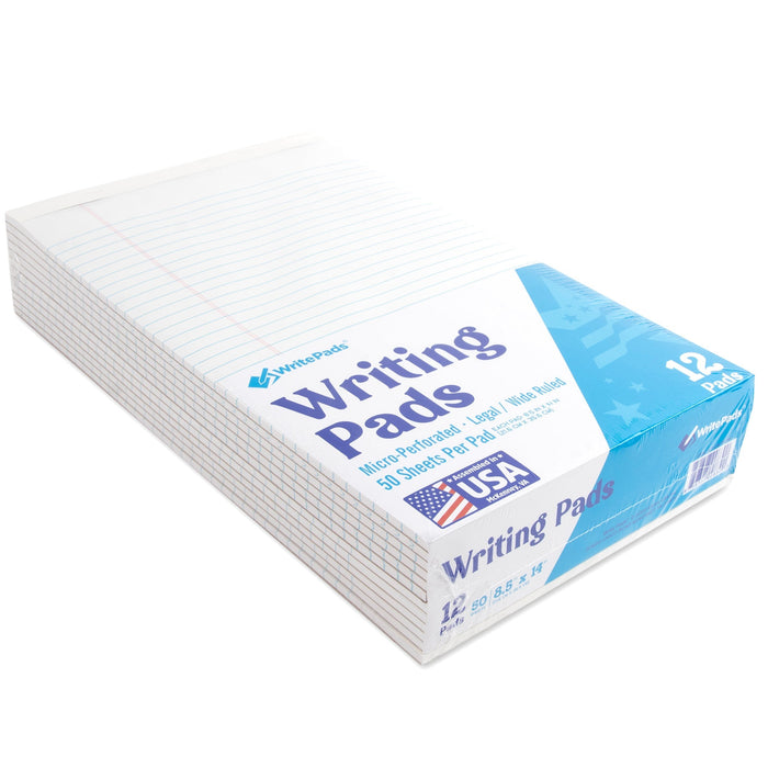 Legal Writing Pad Wide Ruled - 50 Sheets - BagsInBulk.com