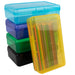 Plastic Pencil Box - Assorted Colors - BagsInBulk.com