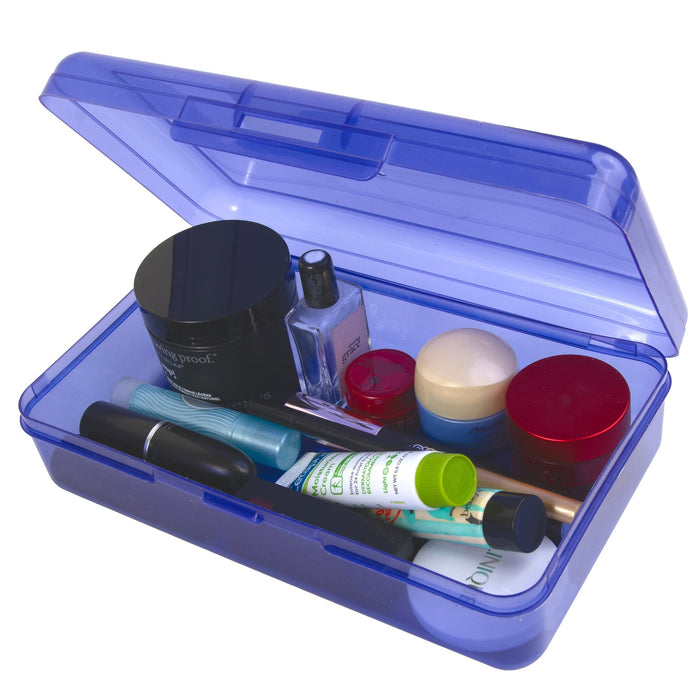 Plastic Pencil Box - Assorted Colors - BagsInBulk.com