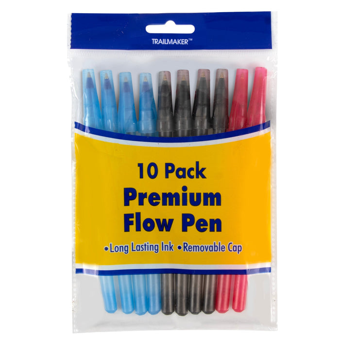 Wholesale Premium Flow Pens 10-Pack - BagsInBulk.com