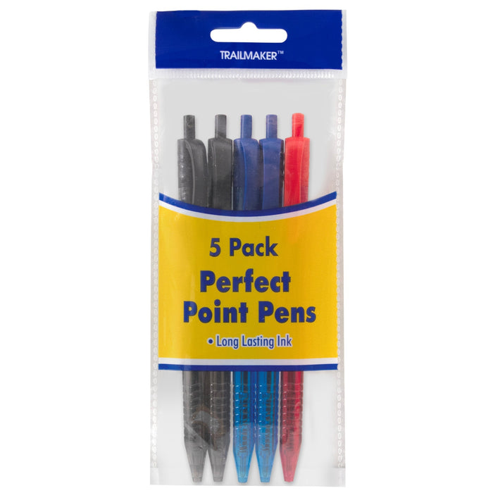 Bulk Pens: Perfect Point - 3 Colors - 5 Pack - BagsInBulk.com