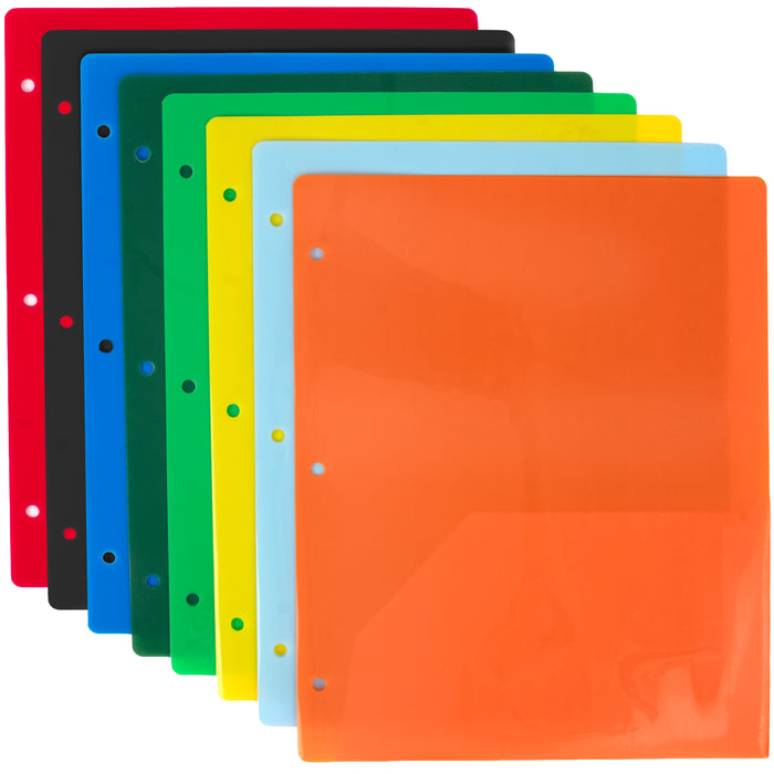 Translucent 2-Pocket Poly Folders