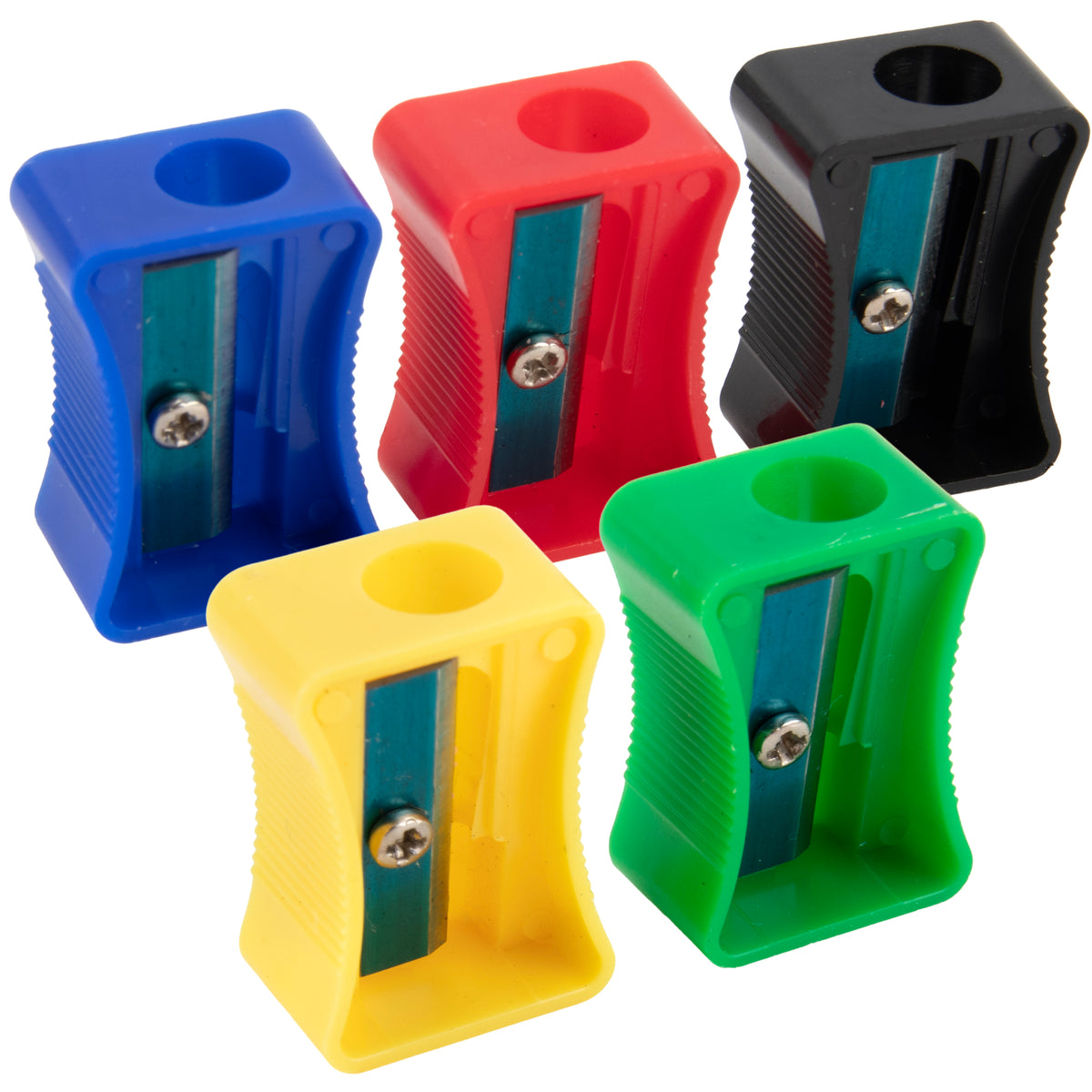 100-pack Bulk Pencil Sharpener - Assorted Colors — BagsInBulk.com