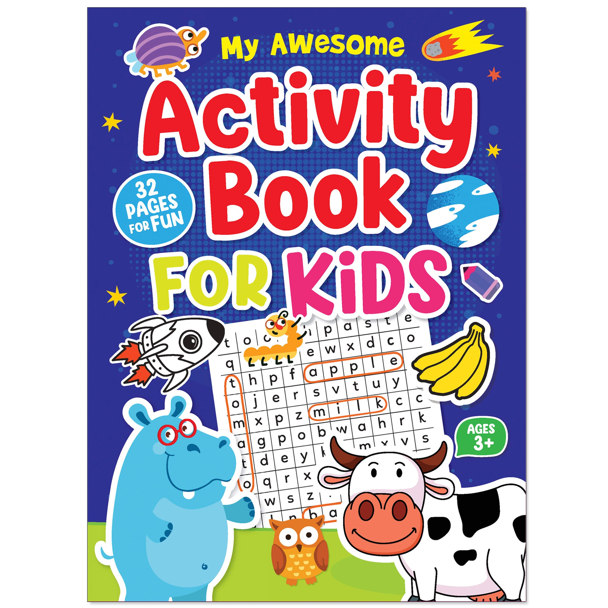 100-pack Bulk Activity Book for Kids with Puzzles, Tracing, & Coloring ...