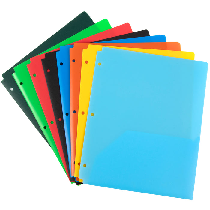 Translucent Matte 2-Pocket Poly Folders